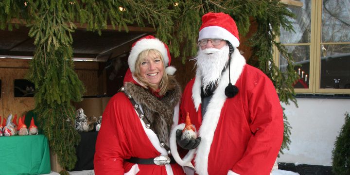 Tomtar pa uto julmarknad lop