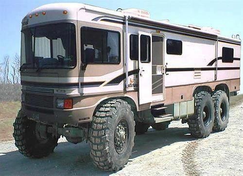 Weird monster truck motorhome