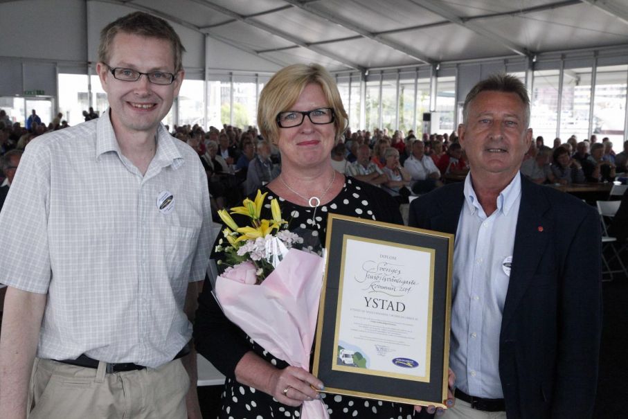 Nicklas Ljungström, Christel Jönsson, Lars-Håkan Hansson från Ystads kommun