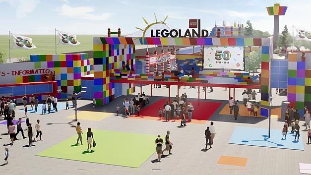 Så här kommer entrén att se ut enligt Legoland.