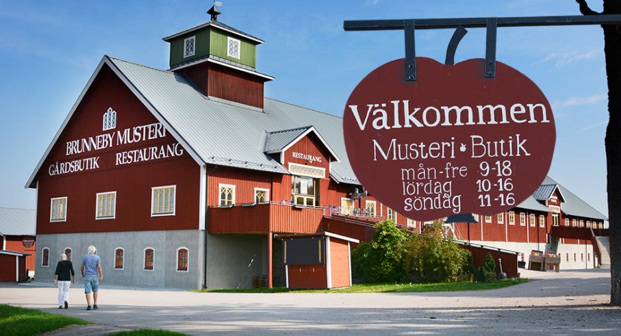 Faluröda Brunneby Musteri där det har förädlats frukt och bär sedan 1941.