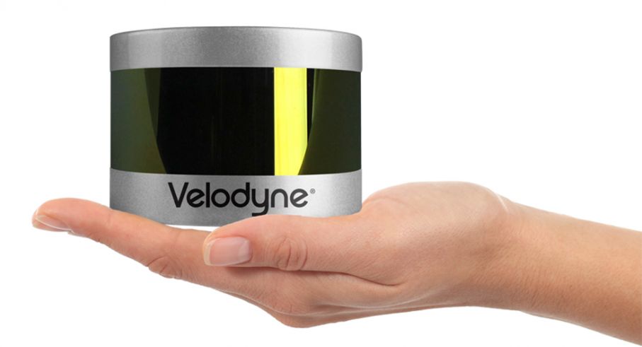 Traditionell lidar från företaget Velodyne.