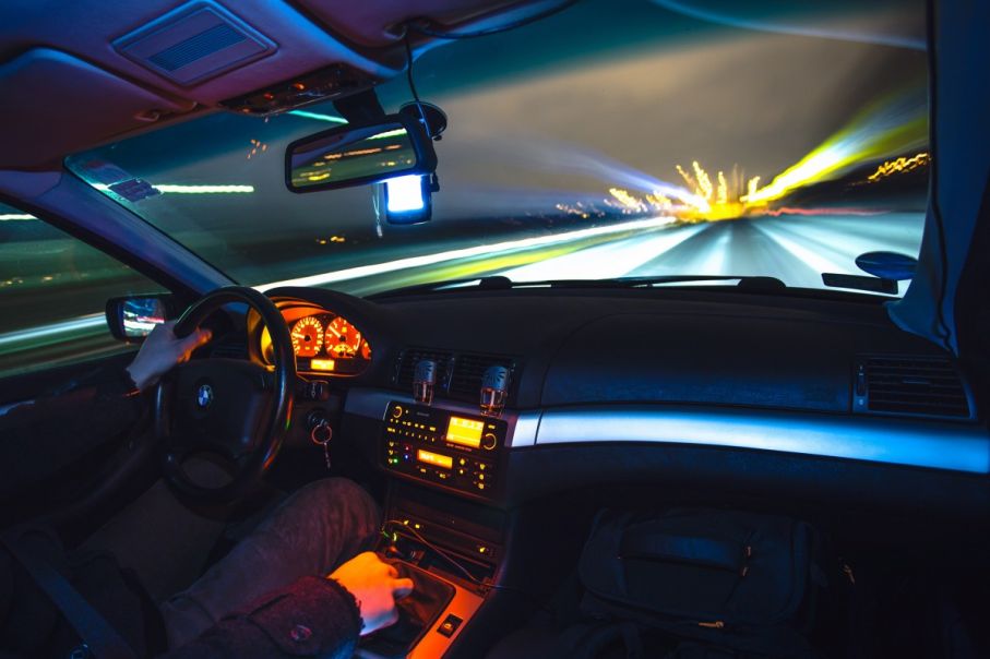 Driving motion blur night speed road transportation vehicle 851209