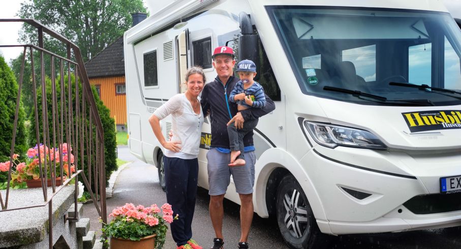 Med bakgrund som seglare tyckte familjen Wassén att husbilen innebar rejält med utrymme för sin semester.