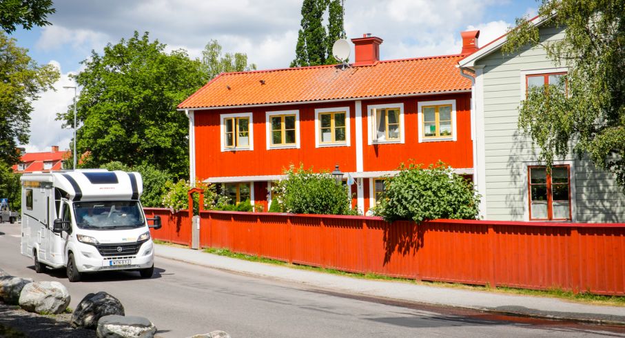 Mariefred är en utmärkt weekenddestination med husbil.