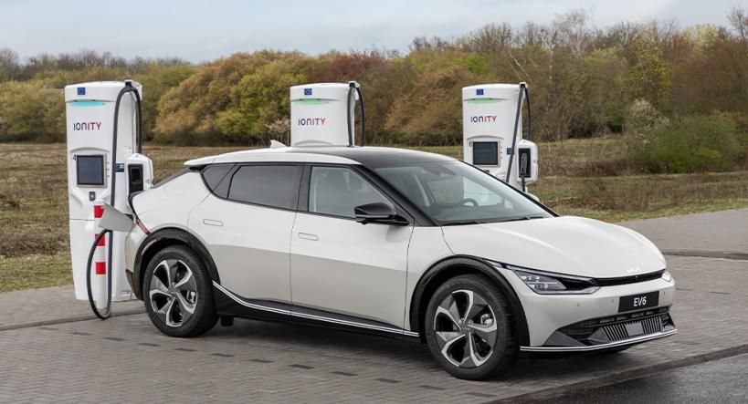 Kia ev6 ionity laddare