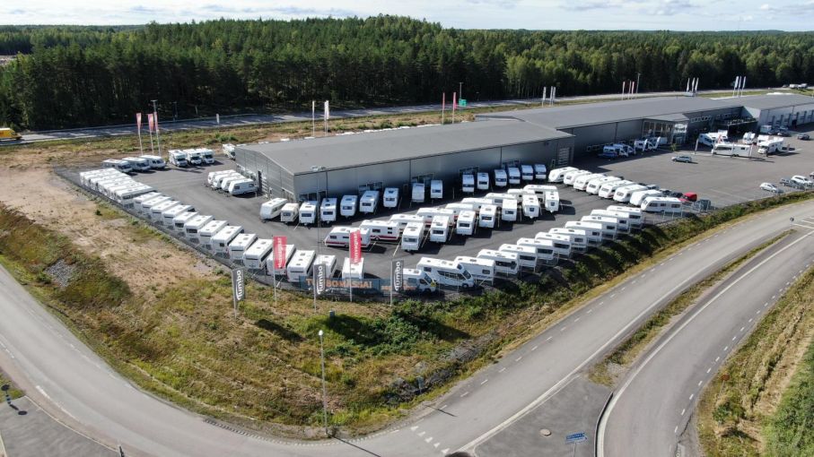 Tumbo husvagnar och husbilar utanför Eskilstuna