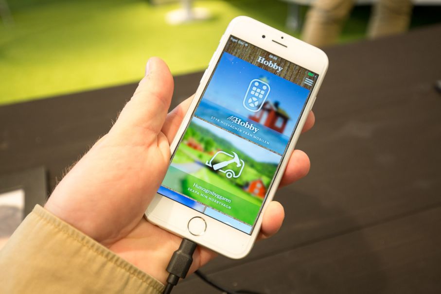 Hobby lanserar i år My Hobby som är en app med vilken vagnens funktioner kan övervakas och fjärrstyras från en telefon eller surfplatta. Det går även att streama film och musik.