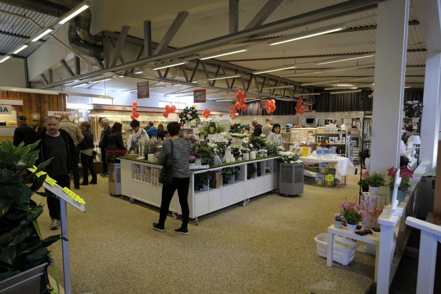 Full fart i butiken