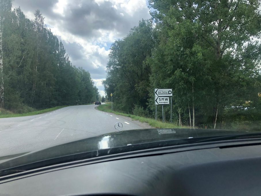 Skylten som visar vägen in på Pistolvägen.