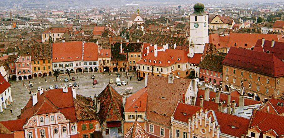 Sibiu är en mycket charmig gammal stad Bildcred: Wikipedia / Amorphisman