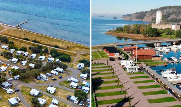 Campingen vid Råå Vallar och Stegeborgs ställplats är populära under sommaren.